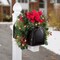 Haute Decor Classic 30-inch Pre-lit Christmas Mailbox Swag with Red Bow, 20 LED Soft White Lights, Outdoor Lighted Mailbox Holiday Decoration